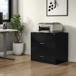 Staples 2-Drawer Light Duty Lateral File Cabinet, Locking, Letter/Legal, Black, 30"W (ST52141) -File Cabinets Shop unnamed file 101