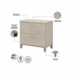 Bush Furniture Somerset 2-Drawer Lateral File Cabinet, Letter/Legal, Sand Oak, 29.72" (WC81180) 12 Bush Furniture Somerset 2-Drawer Lateral File Cabinet, Letter/Legal, Sand Oak, 29.72" (WC81180) -File Cabinets Shop unnamed file 1015