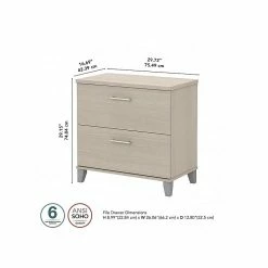 Bush Furniture Somerset 2-Drawer Lateral File Cabinet, Letter/Legal, Sand Oak, 29.72" (WC81180) 14 Bush Furniture Somerset 2-Drawer Lateral File Cabinet, Letter/Legal, Sand Oak, 29.72" (WC81180) -File Cabinets Shop unnamed file 1017