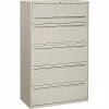 HON® Brigade 700 Series Lateral File, 5-Drawer, 64Hx42Wx19-1/4"D, Light Grey -File Cabinets Shop unnamed file 1024