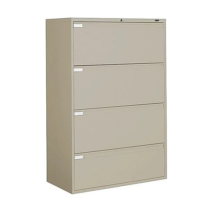 Global 9300P Series Business-Plus Lateral File Cabinet, Ltr/Lgl, 4-Drawer, Desert Putty, 18"D, 36"W 3 Global 9300P Series Business-Plus Lateral File Cabinet, Ltr/Lgl, 4-Drawer, Desert Putty, 18"D, 36"W