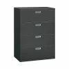 HON Brigade 600 Series 4-Drawer Lateral File Cabinet, Locking, Charcoal, Letter/Legal, 42"W (H694LS) 1 HON Brigade 600 Series 4-Drawer Lateral File Cabinet, Locking, Charcoal, Letter/Legal, 42"W (H694LS) -File Cabinets Shop unnamed file 1030