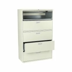 HON Brigade 600 Series 5-Drawer Lateral File Cabinet, Locking, Letter/Legal, Putty/Beige, 42"W (H695.L.L) -File Cabinets Shop unnamed file 1039
