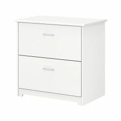 Bush Business Furniture Bush Furniture Cabot 2-Drawer Lateral File Cabinet, Not Assembled, Letter/Legal, White, 31.26"W (WC31980)