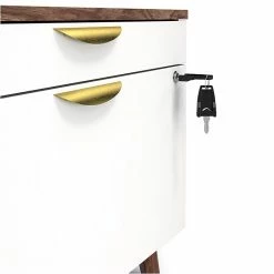 Union & Scale™ MidMod 2-Drawer Lateral File Cabinet, Locking, Letter/Legal, White/Espresso, 29" (UN56967) -File Cabinets Shop unnamed file 106