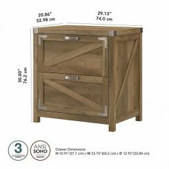 Kathy Ireland® Home By Bush Furniture 2-Drawer Lateral File Cabinet, Letter/Legal, Reclaimed Pine, 29" (CGF129RCP-03) -File Cabinets Shop unnamed file 1061
