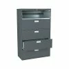 HON Brigade 600 Series 5-Drawer Lateral File Cabinet, Locking, Charcoal, Letter/Legal, 42"W (H695.L.S) -File Cabinets Shop unnamed file 1102