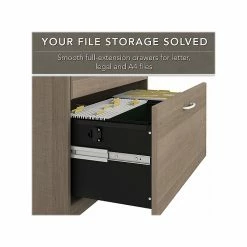 Bush Furniture Cabot 2-Drawer Lateral File Cabinet, Letter/Legal, Ash Gray, 31" (WC31280) -File Cabinets Shop unnamed file 1117