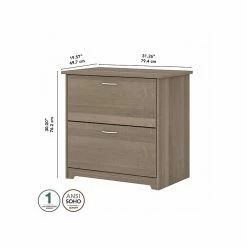 Bush Furniture Cabot 2-Drawer Lateral File Cabinet, Letter/Legal, Ash Gray, 31" (WC31280) -File Cabinets Shop unnamed file 1119