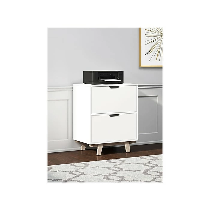 Thomasville Furniture Whitney 2-Drawer Lateral File Cabinet, Letter/Legal, White, 23.75" (SPLS-WHLF-TV) 6 Thomasville Furniture Whitney 2-Drawer Lateral File Cabinet, Letter/Legal, White, 23.75" (SPLS-WHLF-TV) - Image 4
