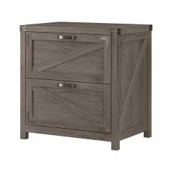 Kathy Ireland® Home By Bush Furniture 2-Drawer Lateral File Cabinet, Letter/Legal, Restored Gray, 29" (CGF129RTG-03)