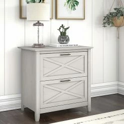 Bush Furniture Key West 2-Drawer Lateral File Cabinet, Letter/Legal, Linen White Oak, 30" (KWF130LW-03) -File Cabinets Shop unnamed file 1179