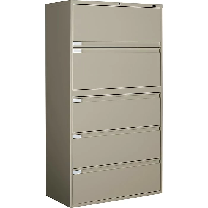 GIS Global 9300P Series Business Plus Lateral File Cabinet, Letter/Legal, 5-Drawer, Desert Putty, 18"D 3 GIS Global 9300P Series Business Plus Lateral File Cabinet, Letter/Legal, 5-Drawer, Desert Putty, 18"D