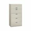 HON Brigade 600 Series 5-Drawer Lateral File Cabinet, Locking, Letter/Legal, Gray, 36"W (H685.L.Q) -File Cabinets Shop unnamed file 1212