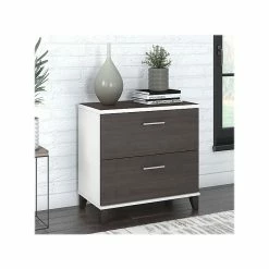 Bush Furniture Somerset 2-Drawer Lateral File Cabinet, Letter/Legal, Storm Gray/White, 30" (WC81080) -File Cabinets Shop unnamed file 1214