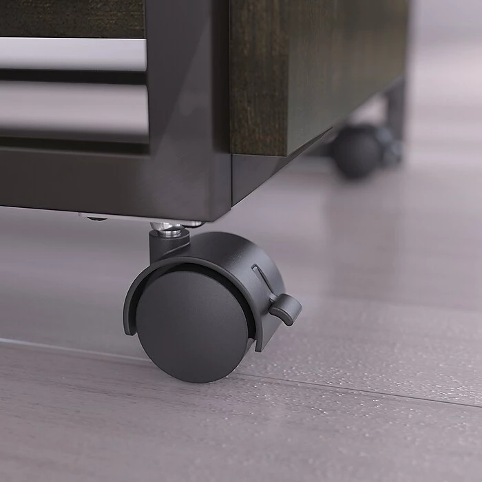 Bush Furniture Refinery 3 Drawer Mobile File Cabinet, Rustic Gray (RFF116RG-03) 5 Bush Furniture Refinery 3 Drawer Mobile File Cabinet, Rustic Gray (RFF116RG-03) - Image 3