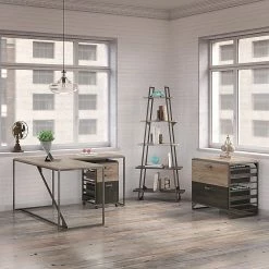 Bush Furniture Refinery 3 Drawer Mobile File Cabinet, Rustic Gray (RFF116RG-03) 14 Bush Furniture Refinery 3 Drawer Mobile File Cabinet, Rustic Gray (RFF116RG-03) -File Cabinets Shop unnamed file 1227