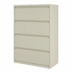 Staples Commercial 4 File Drawers Lateral File Cabinet, Locking, Putty/Beige, Letter/Legal, 36"W (20056D) -File Cabinets Shop unnamed file 123