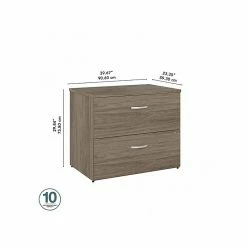Bush Business Furniture Studio C 2 Drawer Lateral File Cabinet, Modern Hickory (SCF136MHSU) 12 Bush Business Furniture Studio C 2 Drawer Lateral File Cabinet, Modern Hickory (SCF136MHSU) -File Cabinets Shop unnamed file 1266
