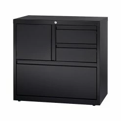 Hirsh HL8000 Series 3-Drawer Lateral File Cabinet, Locking, Letter/Legal, Black, 30" (19628) -File Cabinets Shop unnamed file 1299