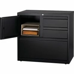 Hirsh HL8000 Series 3-Drawer Lateral File Cabinet, Locking, Letter/Legal, Black, 30" (19628) -File Cabinets Shop unnamed file 1302