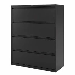 Staples Commercial 4 File Drawers Lateral File Cabinet, Locking, Black, Letter/Legal, 42"W (20063D) 14 Staples Commercial 4 File Drawers Lateral File Cabinet, Locking, Black, Letter/Legal, 42"W (20063D) -File Cabinets Shop unnamed file 132