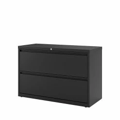 Staples Commercial 2 File Drawers Lateral File Cabinet, Locking, Black, Letter/Legal, 42.13"W (20060D) -File Cabinets Shop unnamed file 1343