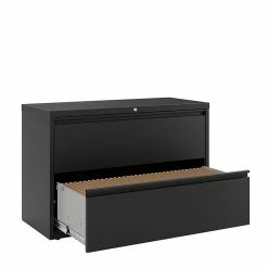 Staples Commercial 2 File Drawers Lateral File Cabinet, Locking, Black, Letter/Legal, 42.13"W (20060D) -File Cabinets Shop unnamed file 1344