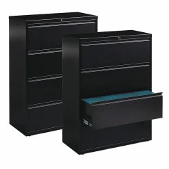 Staples Commercial 4 File Drawers Lateral File Cabinet, Locking, Black, Letter/Legal, 42"W (20063D) 17 Staples Commercial 4 File Drawers Lateral File Cabinet, Locking, Black, Letter/Legal, 42"W (20063D) -File Cabinets Shop unnamed file 135