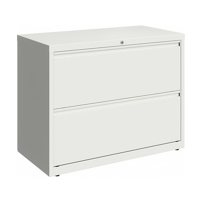 Hirsh HL10000 Series 2-Drawer Lateral File Cabinet, Locking, Letter/Legal, White, 36" (23700) 3 Hirsh HL10000 Series 2-Drawer Lateral File Cabinet, Locking, Letter/Legal, White, 36" (23700)