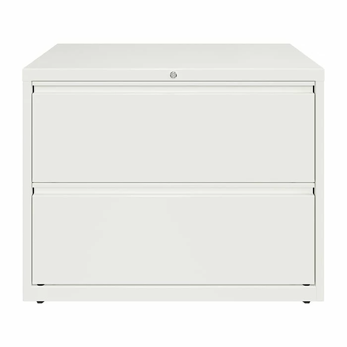 Hirsh HL10000 Series 2-Drawer Lateral File Cabinet, Locking, Letter/Legal, White, 36" (23700) 4 Hirsh HL10000 Series 2-Drawer Lateral File Cabinet, Locking, Letter/Legal, White, 36" (23700) - Image 2
