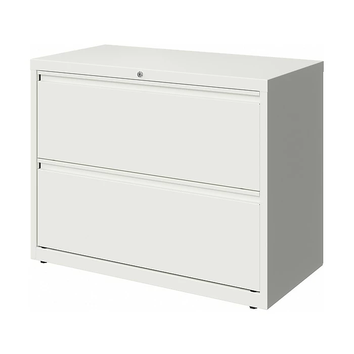 Hirsh HL10000 Series 2-Drawer Lateral File Cabinet, Locking, Letter/Legal, White, 36" (23700) 5 Hirsh HL10000 Series 2-Drawer Lateral File Cabinet, Locking, Letter/Legal, White, 36" (23700) - Image 3