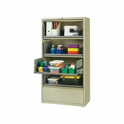 Hirsh HL10000 Series 5-Drawer Lateral File Cabinet, Locking, Letter/Legal, Putty, 36" (17901) 16 Hirsh HL10000 Series 5-Drawer Lateral File Cabinet, Locking, Letter/Legal, Putty, 36" (17901) -File Cabinets Shop unnamed file 1471