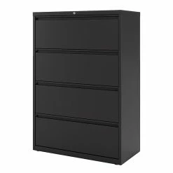 Staples Commercial 4 File Drawer Lateral File Cabinet, Locking, Black, Letter/Legal, 36"W (20057D) -File Cabinets Shop unnamed file 148