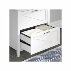 Bush Furniture Key West 2-Drawer Lateral File Cabinet, Letter/Legal, Pure White Oak, 30" (KWF130WT-03) -File Cabinets Shop unnamed file 1490