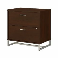 Office By Kathy Ireland® Method 2-Drawer Lateral File Cabinet, Locking, Letter/Legal, Century Walnut, 29.76" (KI70504SU)