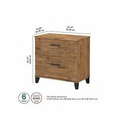 Bush Furniture Somerset 2-Drawer Lateral File Cabinet, Letter/Legal, Fresh Walnut, 30" (WC81380) 14 Bush Furniture Somerset 2-Drawer Lateral File Cabinet, Letter/Legal, Fresh Walnut, 30" (WC81380) -File Cabinets Shop unnamed file 1505