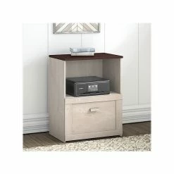 Bush Furniture Townhill 1-Drawer Lateral File Cabinet, Not Assembled, Letter, Madison Cherry/Washed Gray (TNF124WM2-03) -File Cabinets Shop unnamed file 1510