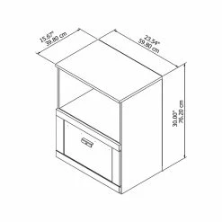 Bush Furniture Townhill 1-Drawer Lateral File Cabinet, Not Assembled, Letter, Madison Cherry/Washed Gray (TNF124WM2-03) -File Cabinets Shop unnamed file 1513