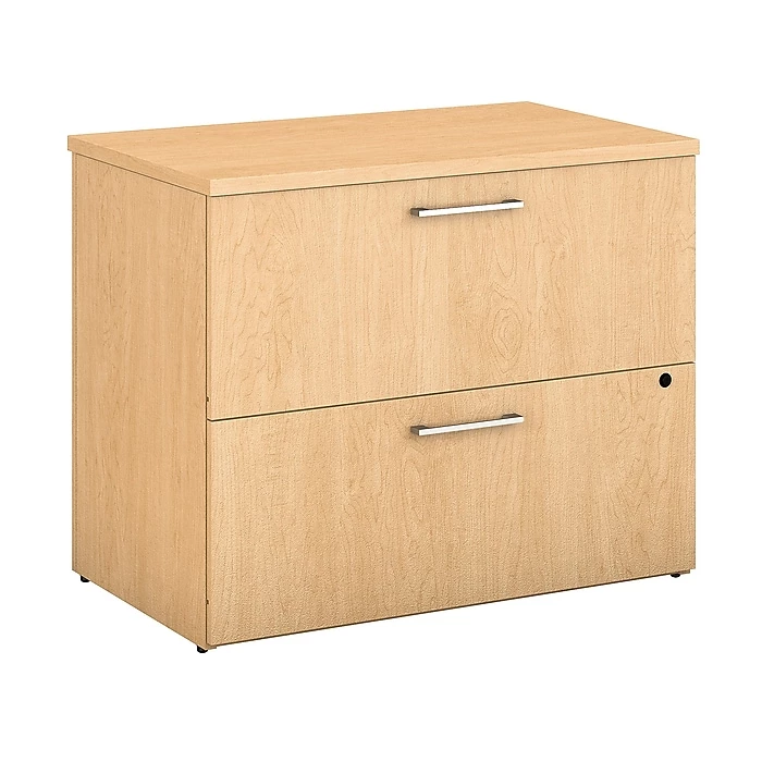 Bush Business Furniture 400 Series 36"W 2 Drawer Lateral File Cabinet, Natural Maple (400SFL236ACK) 3 Bush Business Furniture 400 Series 36"W 2 Drawer Lateral File Cabinet, Natural Maple (400SFL236ACK)