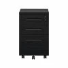 Ameriwood Parkside 3-Drawer Lateral File Cabinet, Mobile, Letter/Legal, Black Oak, 15.75" (9558802COM)