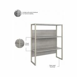 Bush Business Furniture Hybrid 2-Drawer Lateral File Cabinet With Shelves, Letter/Legal, Platinum Gray, 36" (HYB018PGSU) -File Cabinets Shop unnamed file 1555