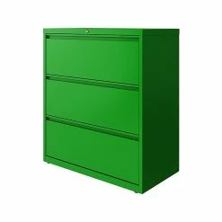 Hirsh HL10000 Series 3-Drawer Lateral File Cabinet, Locking, Letter/Legal, Screaming Green, 36" (24253) -File Cabinets Shop unnamed file 1591