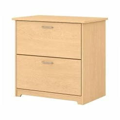 Bush Furniture Cabot 2-Drawer Lateral File Cabinet, Letter/Legal, Natural Maple, 31" (WC31680)