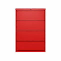 Hirsh HL10000 Series 4-Drawer Lateral File Cabinet, Locking, Letter/Legal, Lava Red, 36" (24255) -File Cabinets Shop unnamed file 1612