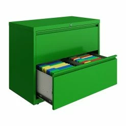 Hirsh HL10000 Series 2-Drawer Lateral File Cabinet, Locking, Letter/Legal, Screaming Green, 36" (24251) -File Cabinets Shop unnamed file 1629