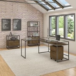 Bush Furniture Anthropology 1-Drawer Lateral File Cabinet, Letter/Legal, Rustic Brown, 27.24"W (ATF128RB-03) -File Cabinets Shop unnamed file 1657