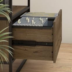 Bush Furniture Anthropology 1-Drawer Lateral File Cabinet, Letter/Legal, Rustic Brown, 27.24"W (ATF128RB-03) -File Cabinets Shop unnamed file 1658