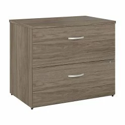 Bush Business Furniture Hybrid 2-Drawer Lateral File Cabinet, Letter/Legal, Modern Hickory, 36" (HYF136MHSU-Z)
