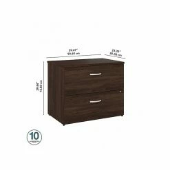 Bush Business Furniture Studio C 2 Drawer Lateral File Cabinet, Black Walnut (SCF136BWSU) -File Cabinets Shop unnamed file 168